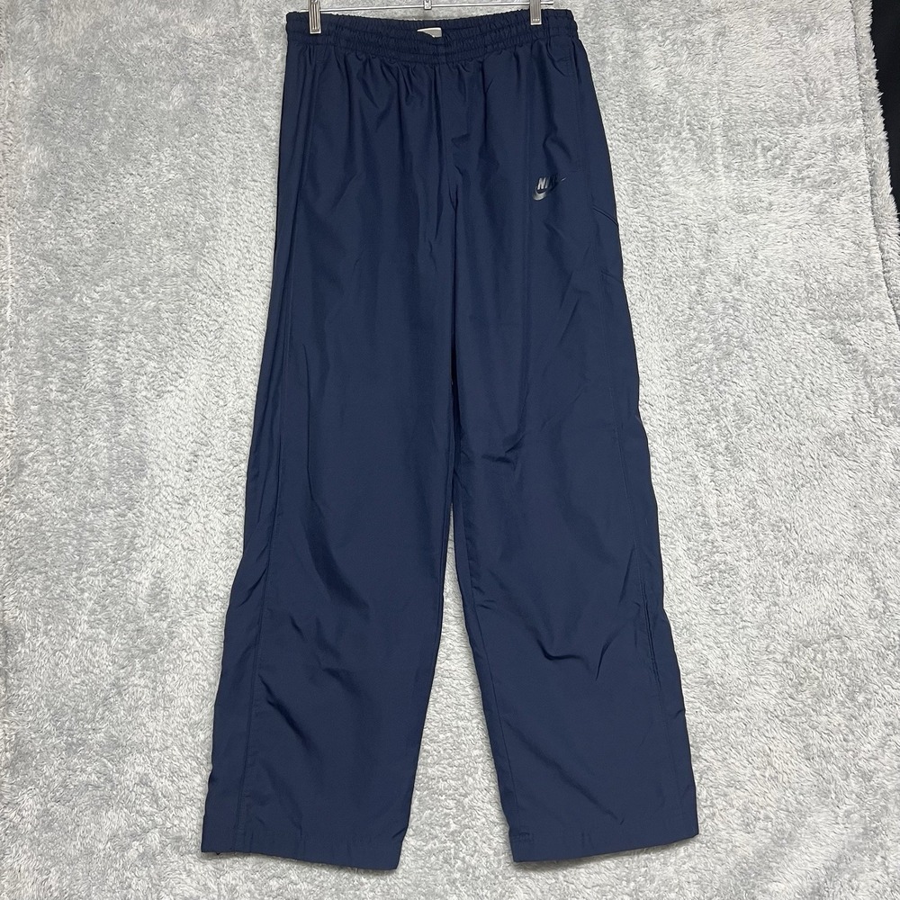 Nike Sportswear Pants Mens Large Blue Straight Track Cross Training‎ Gym Swoosh